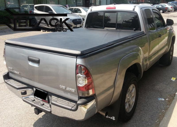 Black Series Soft Tri-Fold Cover for Toyota Tacoma (2016-2022). Available  Only Online.